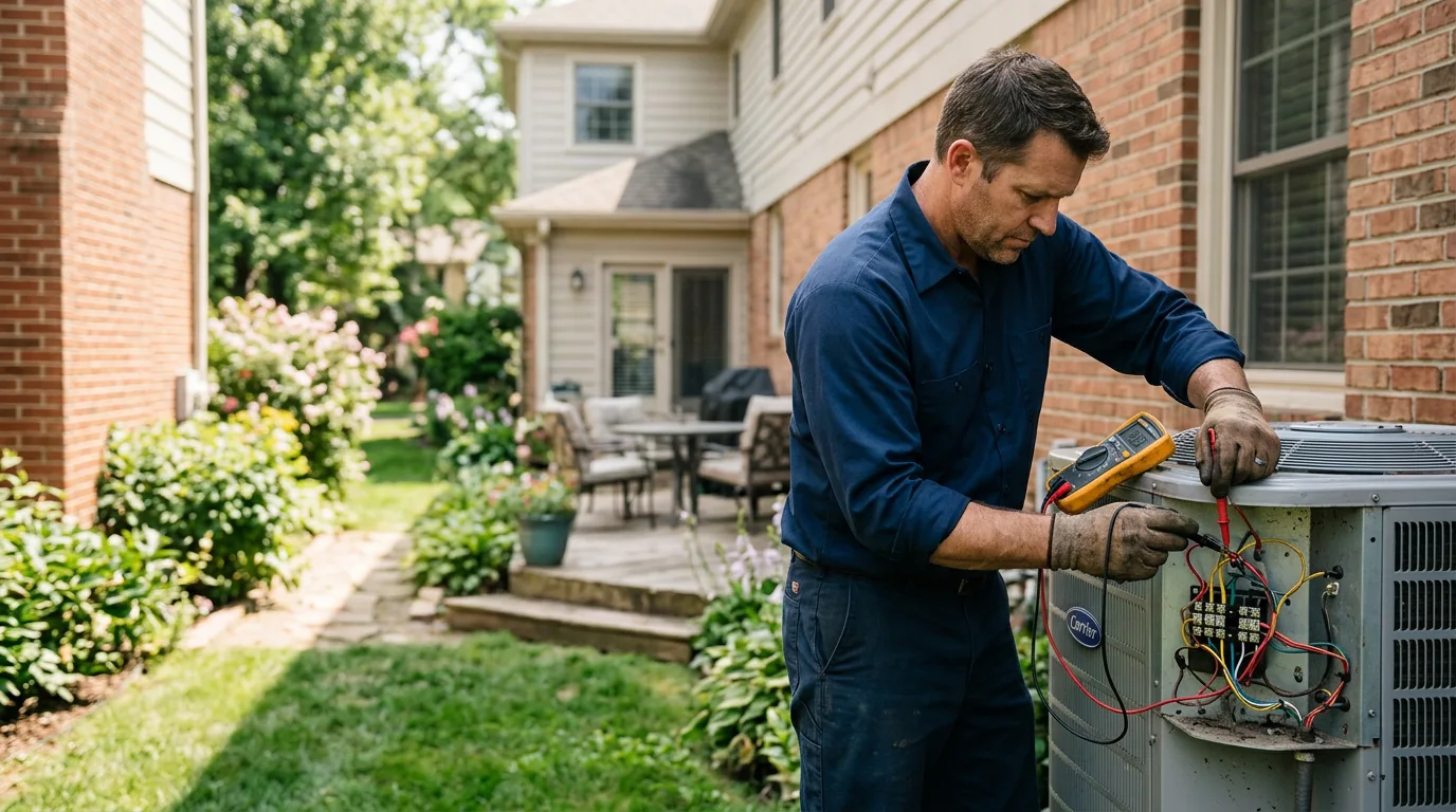 HVAC technician working near Wickenburg, AZ